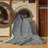 Machine Washable Solid Gray Area Rug-217069747