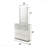 Two-Tone High-Gloss Marble & Lacquer Framed Accent Mirror - Oversized Reflective Surface
