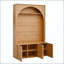 Arbre d'entrée tout-en-un Farmhouse avec design arqué et 3 armoires-130160281