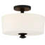 Plafonnier semi-encastré 2 lumières 12,5 po Nula-48425250