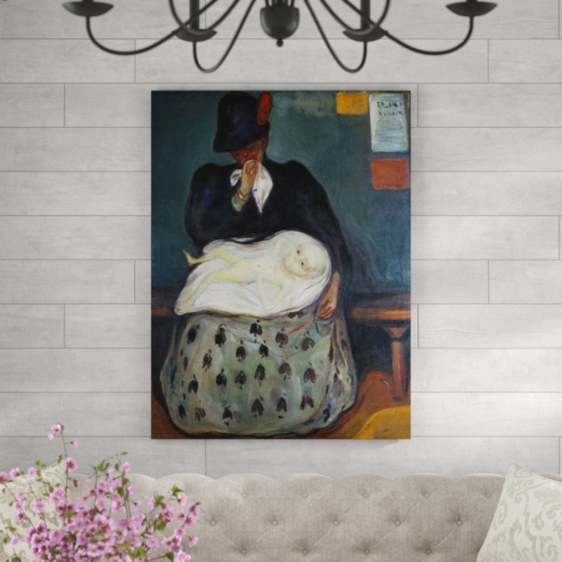 'Inheritance' by Edvard Munch Painting Print, 80cm H x 60cm W x 1.8cm D