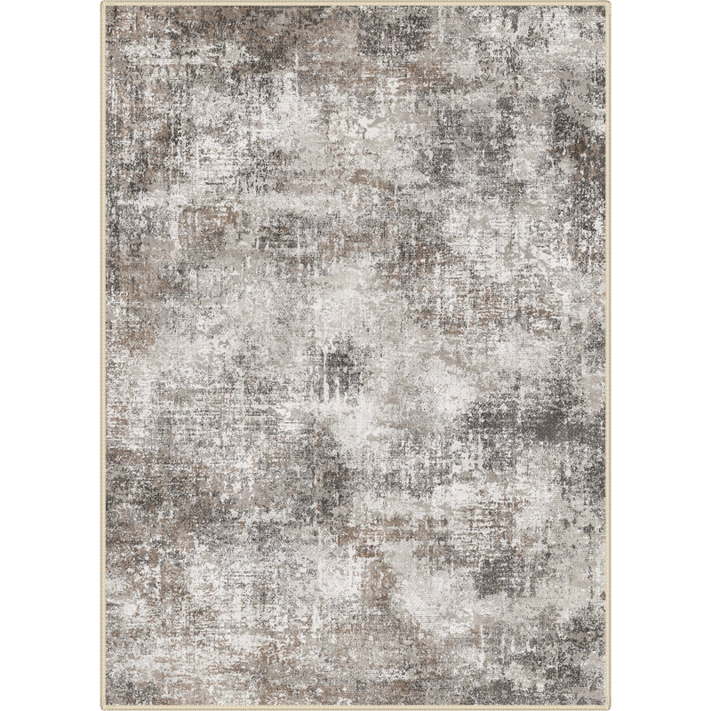Performance Machine Washable Area Rugs, Rectangle 5' x 7', Gray