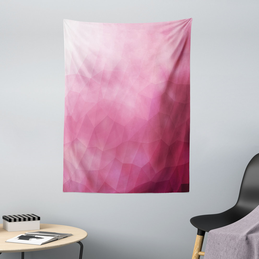 Wandteppich, Shades Fragmente Gradient, Rosa, Magenta Fuchsia