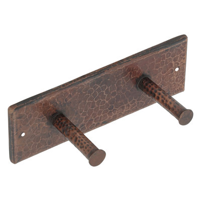 Hammered Copper Double Robe/Towel Hook