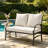 Nickita Metal Outdoor Loveseat with Cushions-829179656