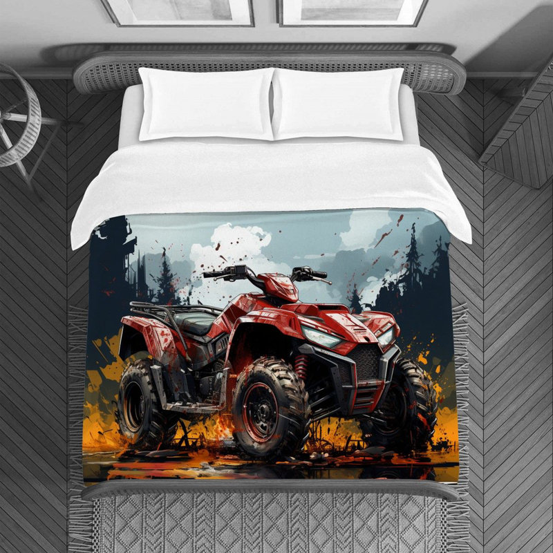 Polyester Machine Printed Duvet Cover, Twin Duvet Cover