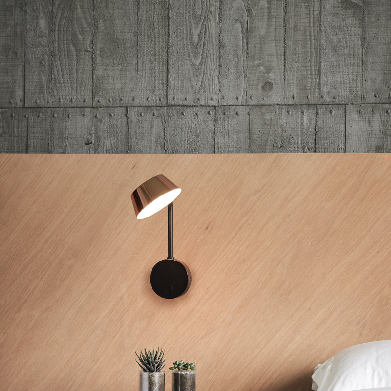 Vada 1 - Light LED Armed Sconce, Copper