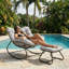 Chaise berçante d'extérieur Modern Rattan-308761325
