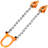 Drum Lifter 2000 lbs Capacity Orange 55 Gallon Drum Clamp Lifting Chain