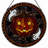12"H Pumpkin Ghost Stained Glass Window Panel