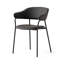Signorina Upholstered Armchair with Metal Frame-1155332272