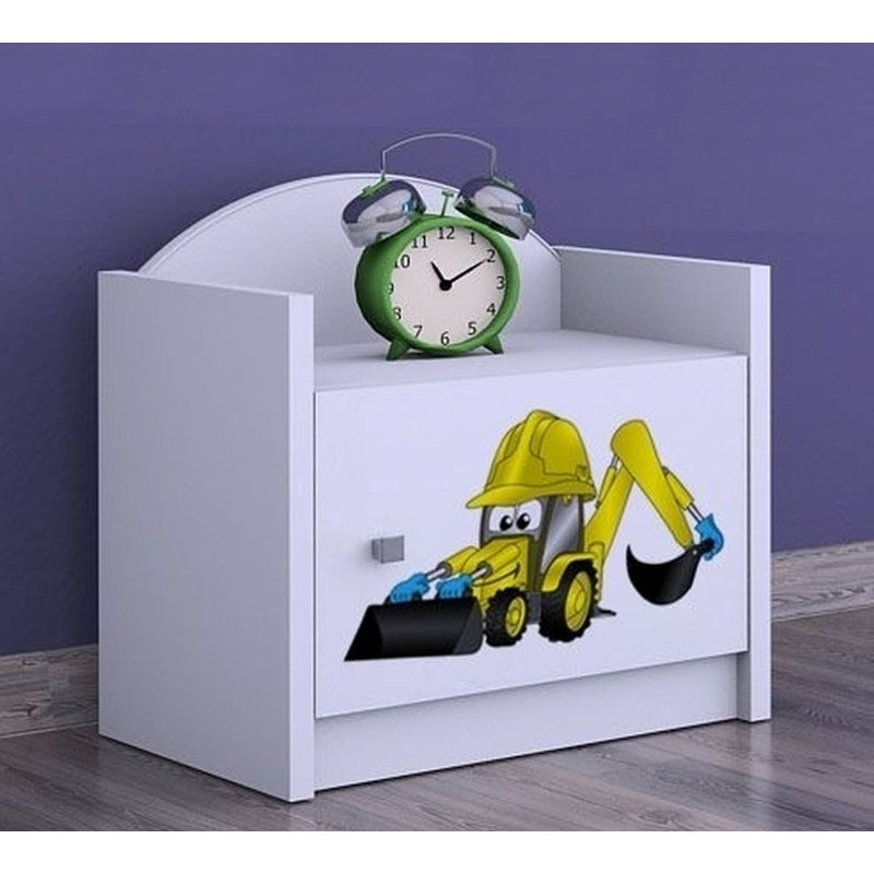 Elvis Nightstand, White