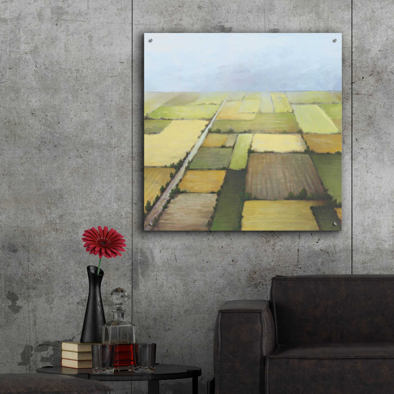 «Farmland From Above» par White Ladder, H 36 po x l 36 po