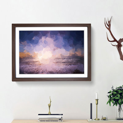 Beach in San Diego California in Abstract - Picture Frame Photograph Print