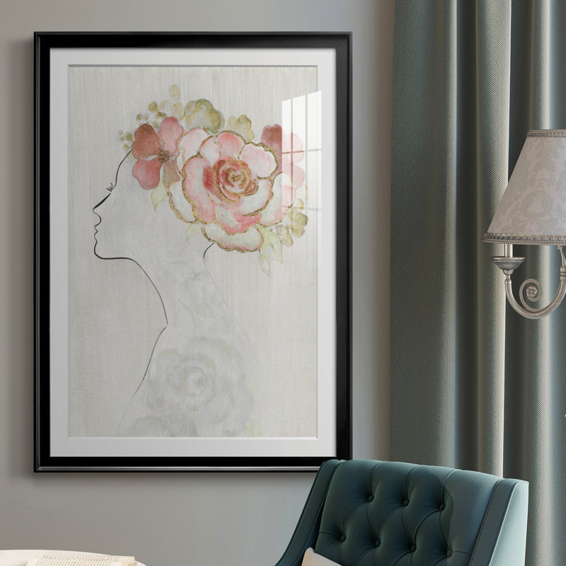 Fashion Fashion Silhouette II - Reproduction d'art sur toile encadrée, H 26,5 po x l 36,5 po x P 1,5 po, Noir
