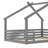 Kids Full Solid Wood House Floor Bed with Window and Small Shelf-212148594-212148602