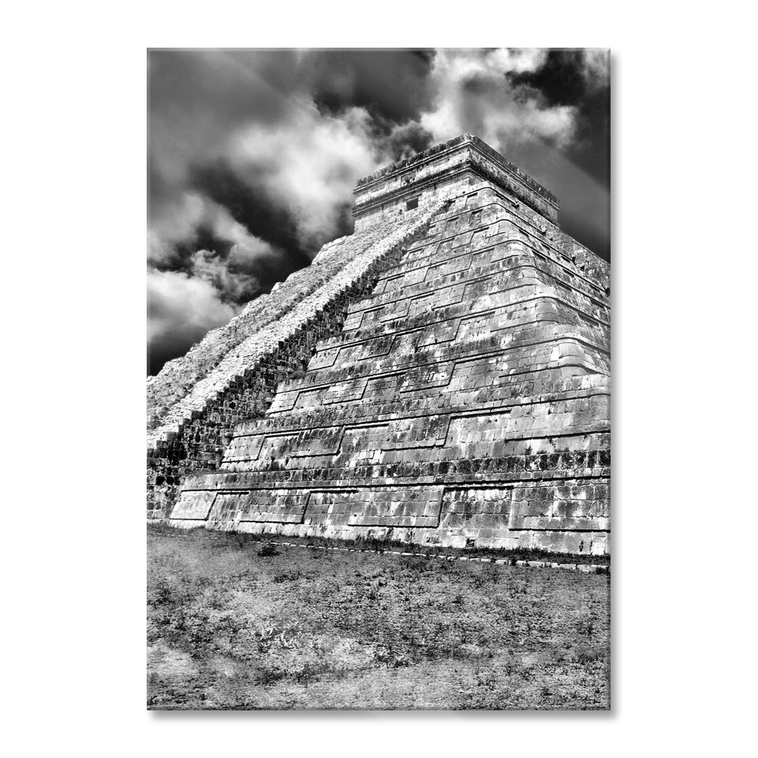 Glasbild | Wandbild Auf Echtglas | Schöner Maya Tempel In Mexiko LFy16416