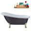1549.4mm x 701mm Soaking Acrylic Bathtub-104430257-104430262