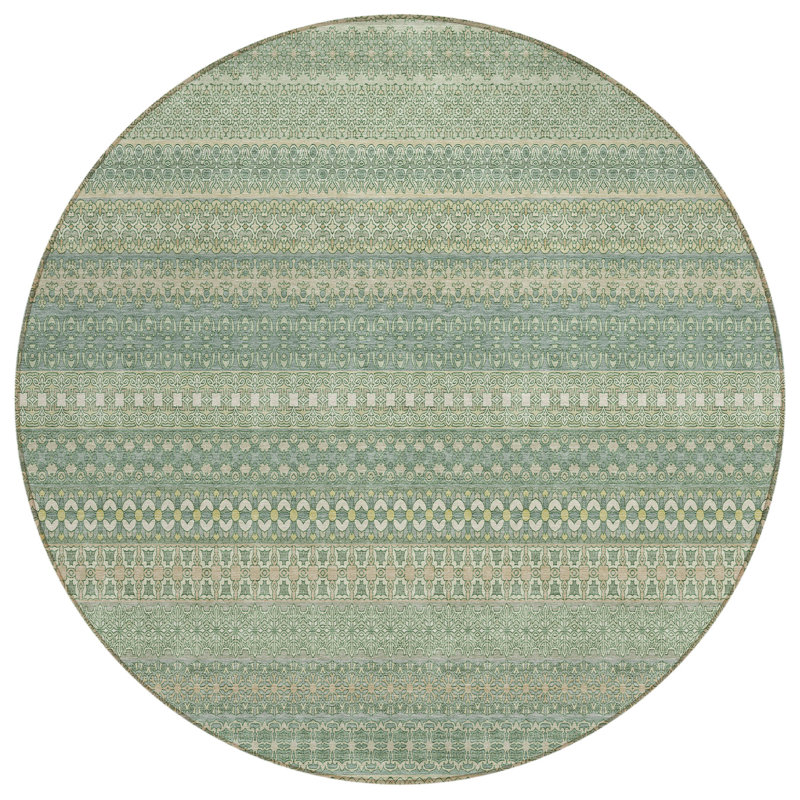 Tapis intérieur / extérieur Kinslee, Rond 8 pi
