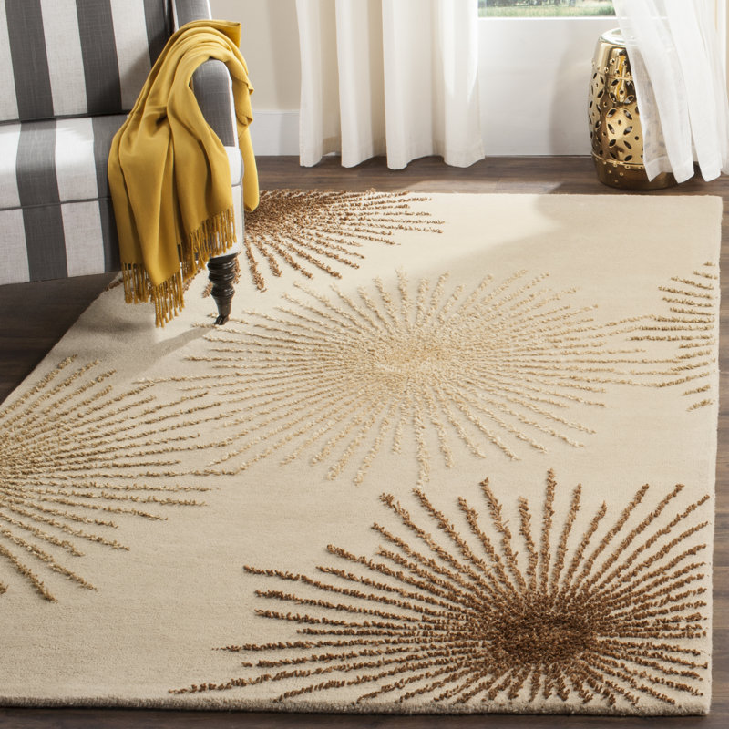 Tapis en laine et viscose touffeté à la main Amier Soho, Rectangle 6 pi x 9 pi