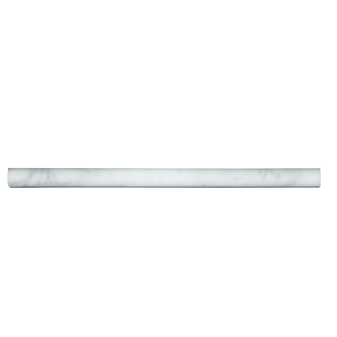 Venatino Elysia 0.75 in. x 12 in. Honed Marble Pencil Molding Tile Trim Ackland
