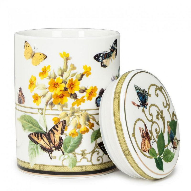 Butterfly Garden Lidded Canister