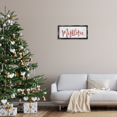 Cadre flottant «Meet Me Under Mistletoe», conception par Mollie B.