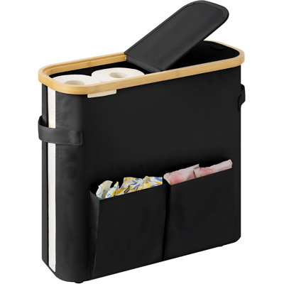 Fabric Bathroom Storage Container Bathroom Tray Tumbler