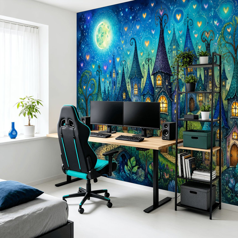 Adhésif mural amovible auto-adhésif et amovible Peel and Stick, L 68,88 po x l 96 po