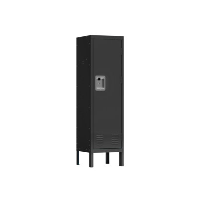 1 Door Tall Single Metal Locker-Retro Style Storage Cabinet--Industrial Furniture--For Living Room/Bedroom/Storage Room/Gym/School