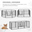 79cm H Panel Metal Exercise Pen With Door