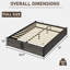 Lift Up Storage Platform Bed Frame with Large Storage Space-16205108-16205110