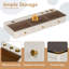 Tablette flottante de 47 po avec tiroir, coiffeuse murale polyvalente, bureau monté, table flottante pour chambre à coucher, salle de bain, coiffeurs, blanc et doré