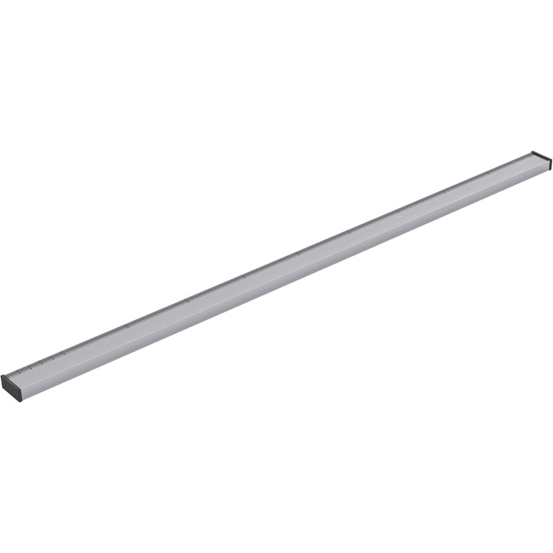 Linear Grid Shower Drain, Bright Silver