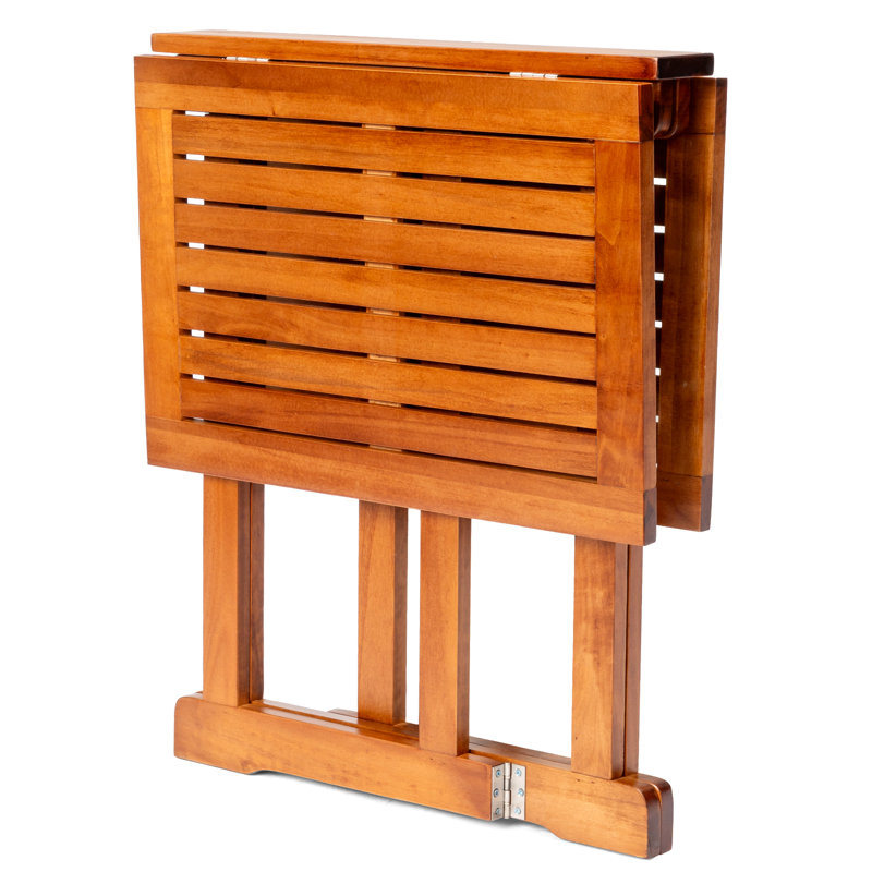 3Ft. Brown Rectangular Patio Folding Wood Table