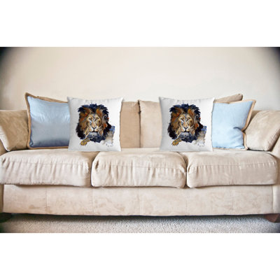 Coussin intérieur/extérieur Lion