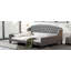 Lit de jour capitonné moderne de luxe, double, gris-1257923635