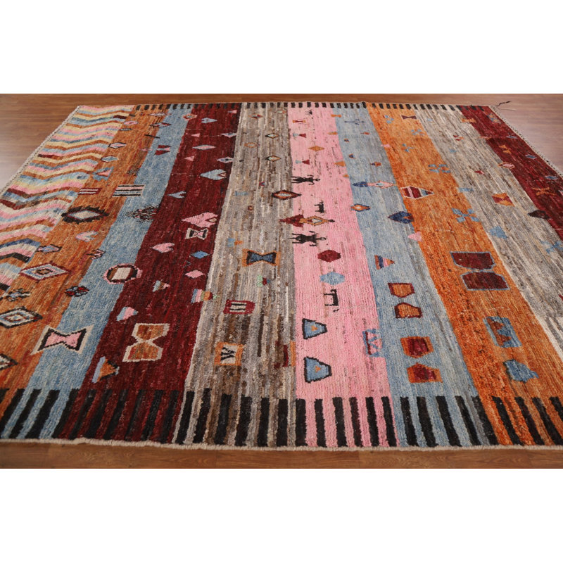Tapis tribal marocain noué à la main 10 x 12