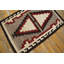 Tapis Navajo tissé à plat gris antique