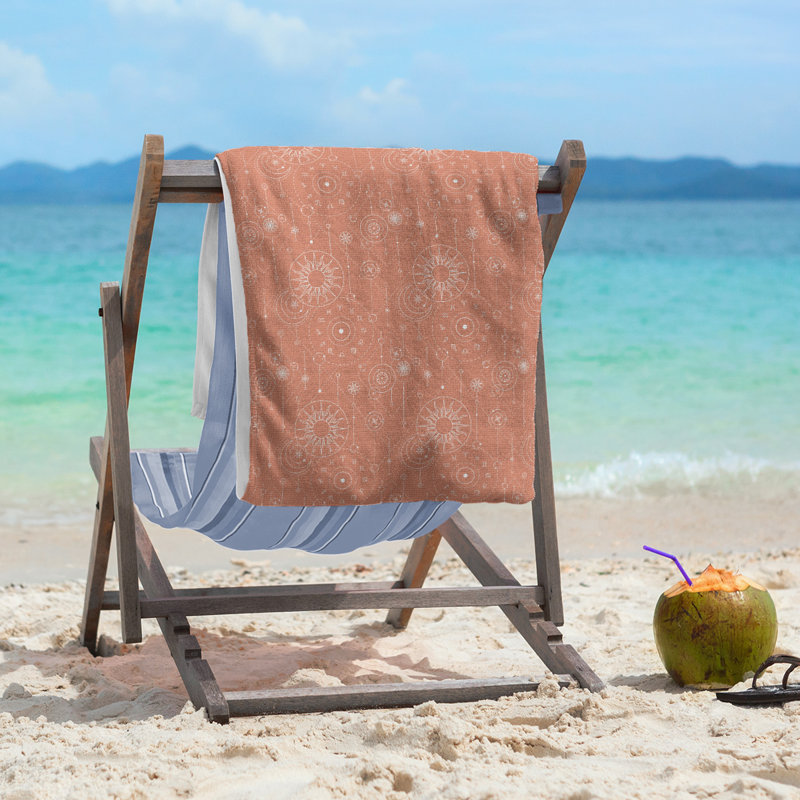 Serviette de plage Katelyn Elizabeth, Orangé