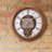 QXM611BLH Melodies In Motion Clock, Brown
