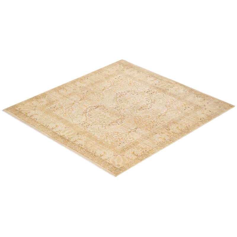 Classic One-of-a-Kind 6' 1" x 6' 5" Hand Knotted Area Rug