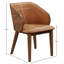 Chaise rembourrée en cuir Glenwood-1102903366