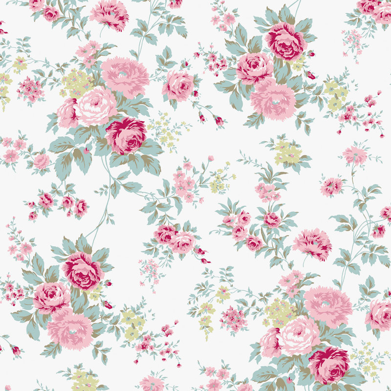 Papier peint Shabby Elegance par Rachel Ashwell, Blanc