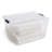 Rubbermaid Cleverstore Clear 71 Qt Plastic Storage Bins with Lids, 4-Pack