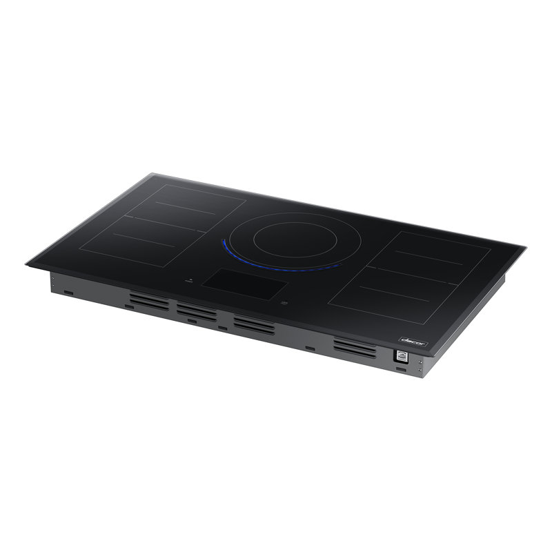 Contemporary 36" Induction Cooktop with 5 Elements and VirtualFlame