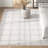 Corinna Hand Tufted Wool/Cotton Plaid Rug in Ivory/Gray-344670898