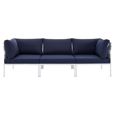 Harmony Sunbrella Outdoor Patio Aluminum Sofa by Modway by Modway