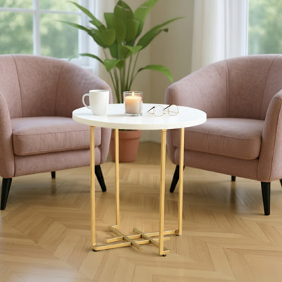 Marble Top End Table