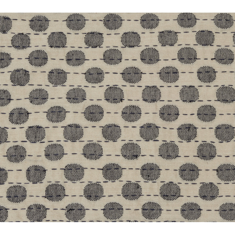 Napperons tissés à la main Artisan - Pois bleu marine - 14 po x 19 po 